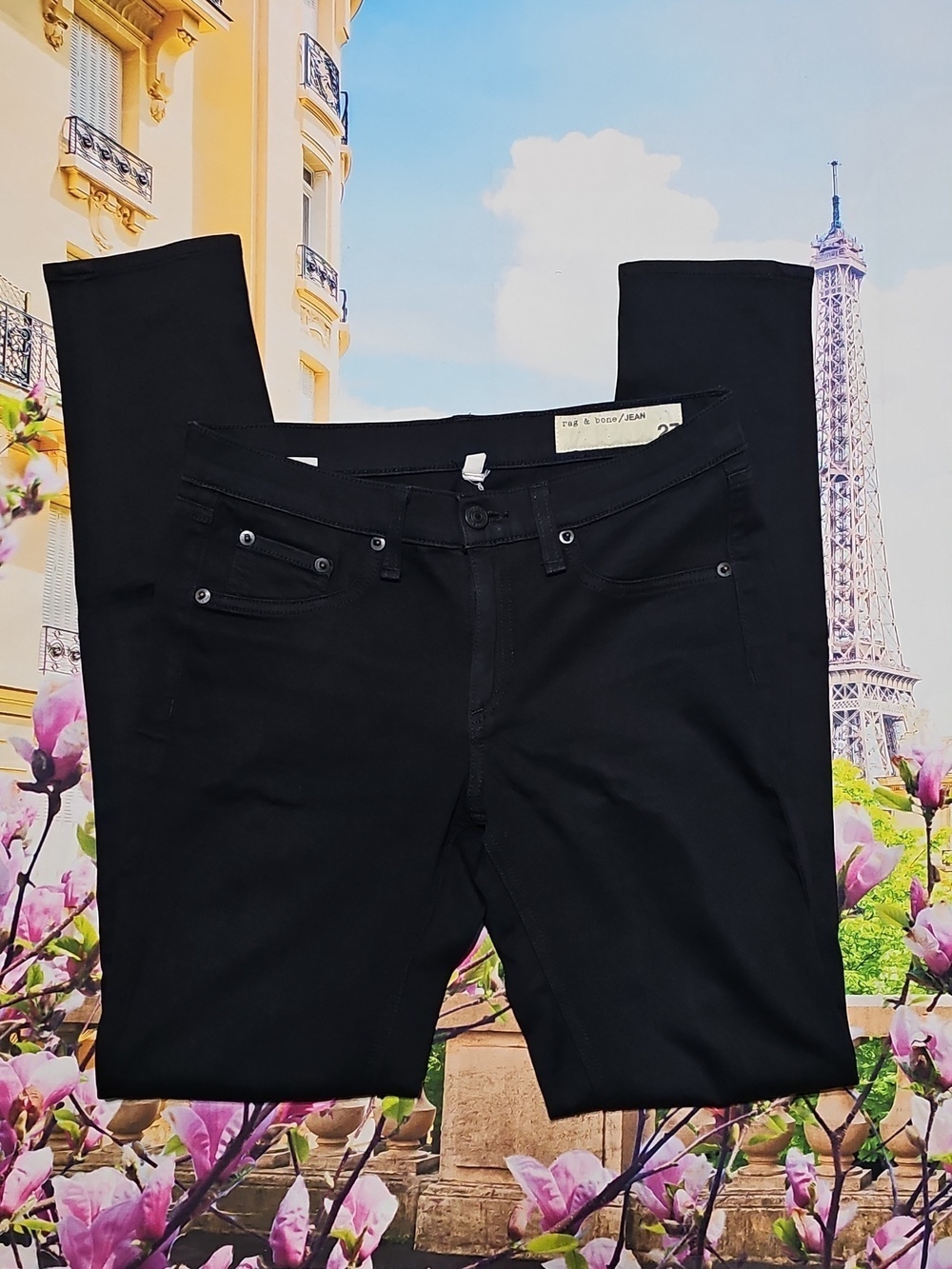 Rag & Bone Jean Skinny Black Leggings Size‎ 27